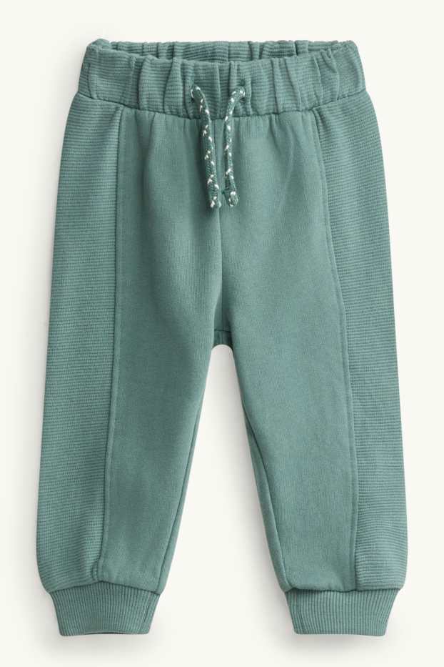 Bébés garçons - Winnie l’ourson - tenue pour bébé - finition côtelée - 2 pièces - blanc / vert