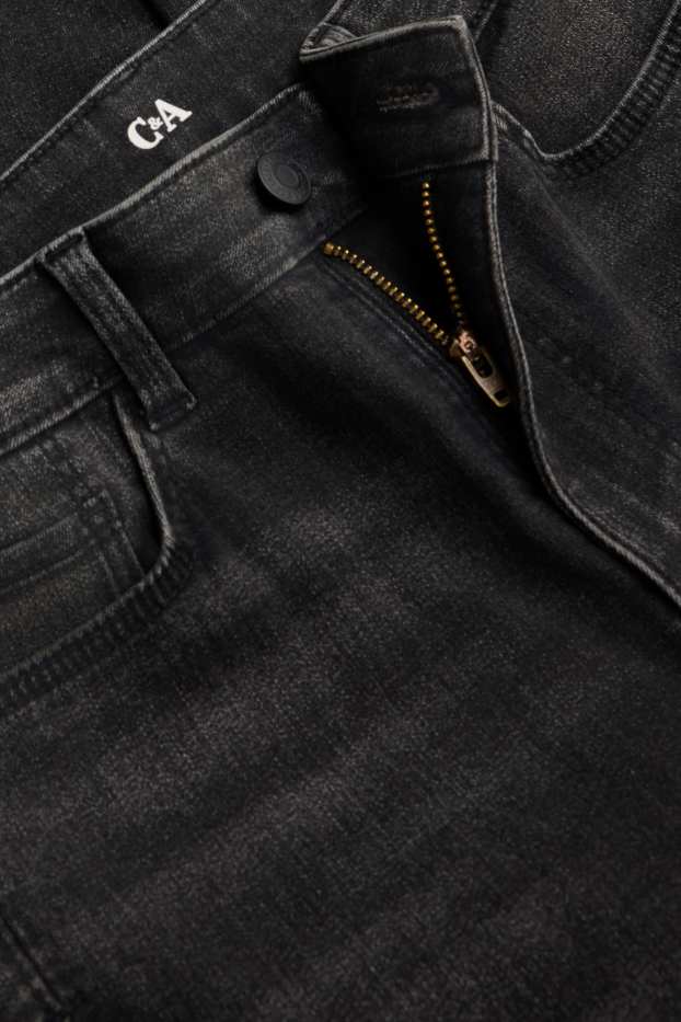 Damen - Skinny Jeans - High Waist - dunkeljeansgrau