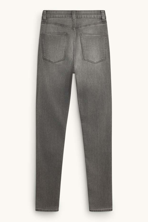 Dona - Skinny jeans - high waist - texà gris