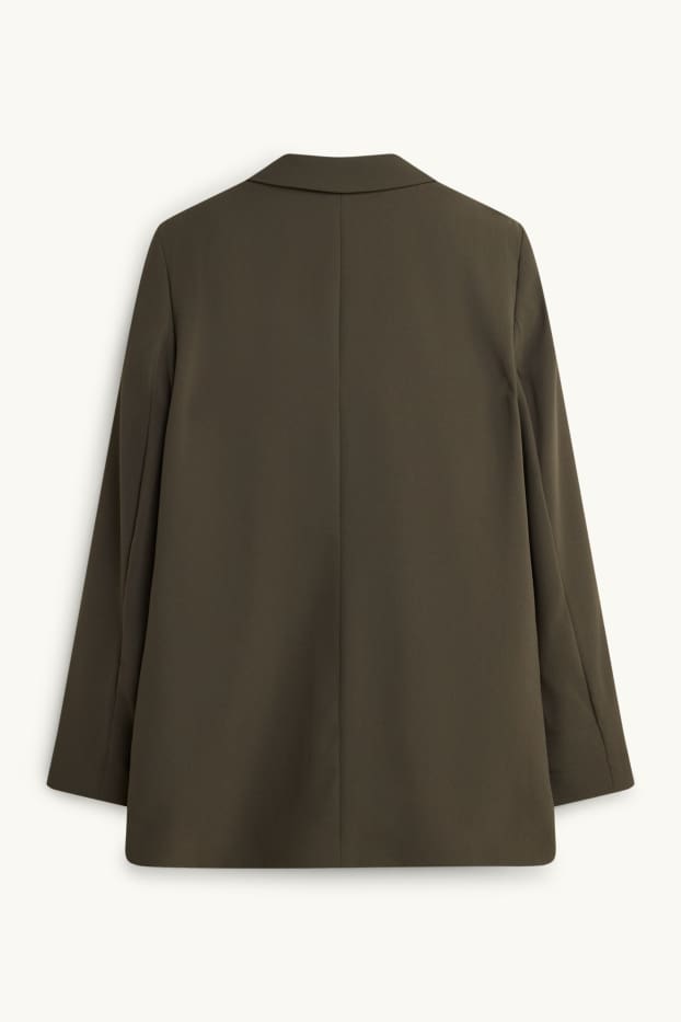 Femei - Blazer lung - regular fit - verde închis