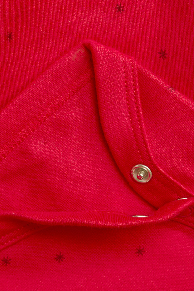 Bébés filles - Renne - body de Noël pour bébé - effet brillant - rouge