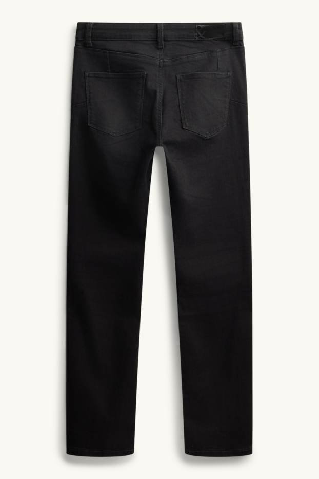 Dames - Slim jeans - mid waist - shaping jeans - zwart
