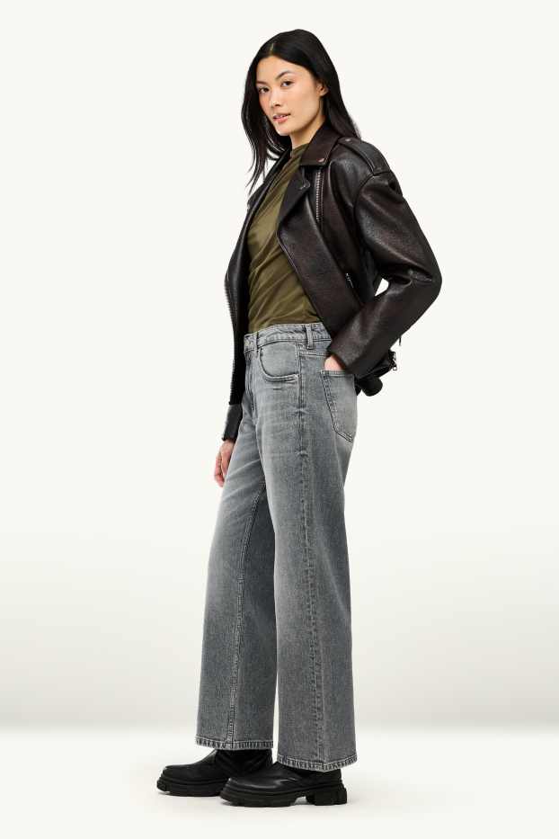 Femmes - Baggy jean - mid waist - jean gris