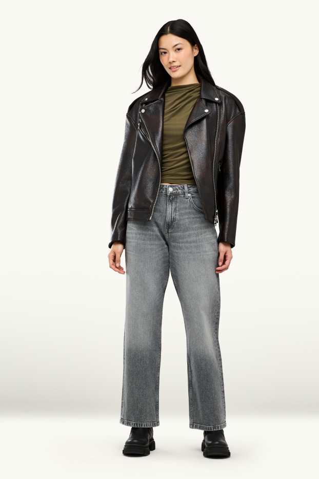 Femmes - Baggy jean - mid waist - jean gris