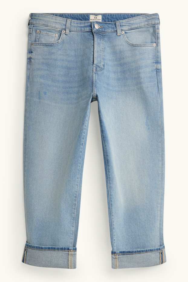 Femmes - Boyfriend jean - mid waist - jean bleu