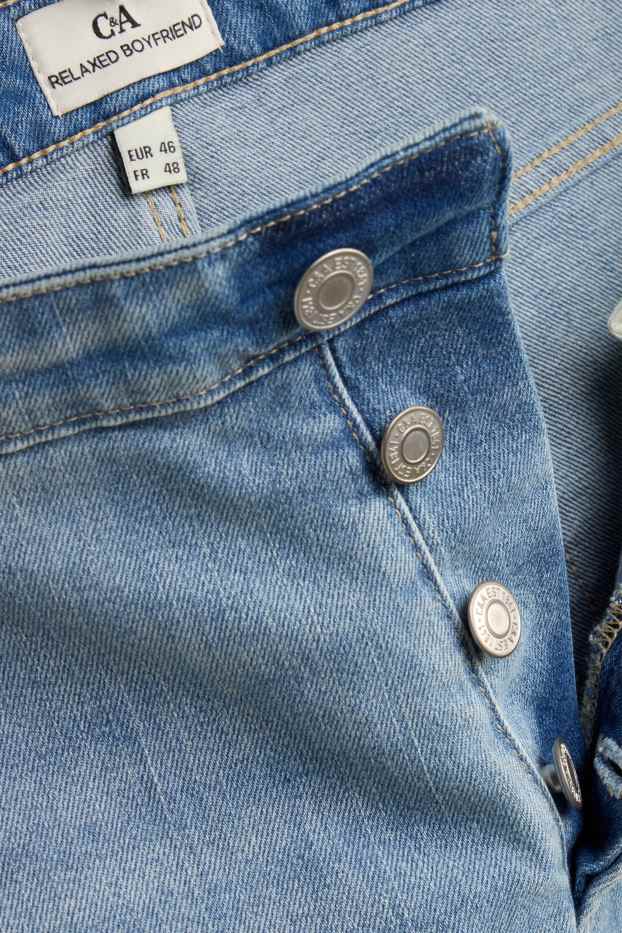 Femmes - Boyfriend jean - mid waist - jean bleu