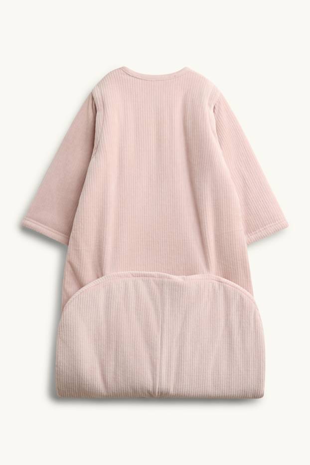Baby: meisjes - Hartje - babyslaapzak - 18 - 36 maanden - 3,0 TOG - lichtrose