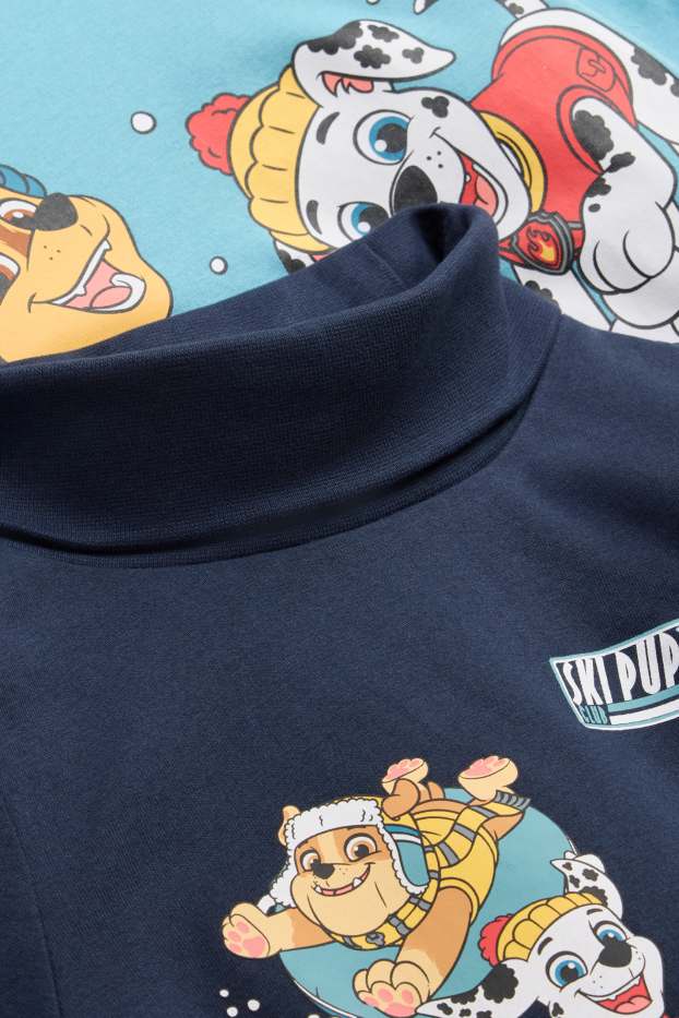 Kinder Buben - Multipack 2er - PAW Patrol - Marshall - Rollkragenshirt - blau / hellblau