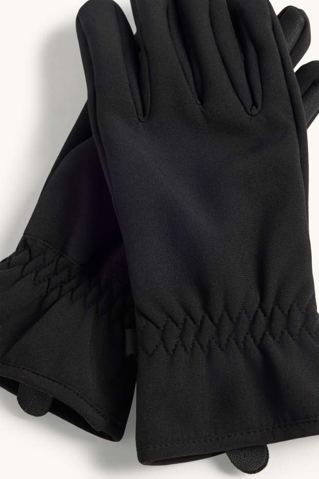 Kinder Buben - Handschuhe - schwarz