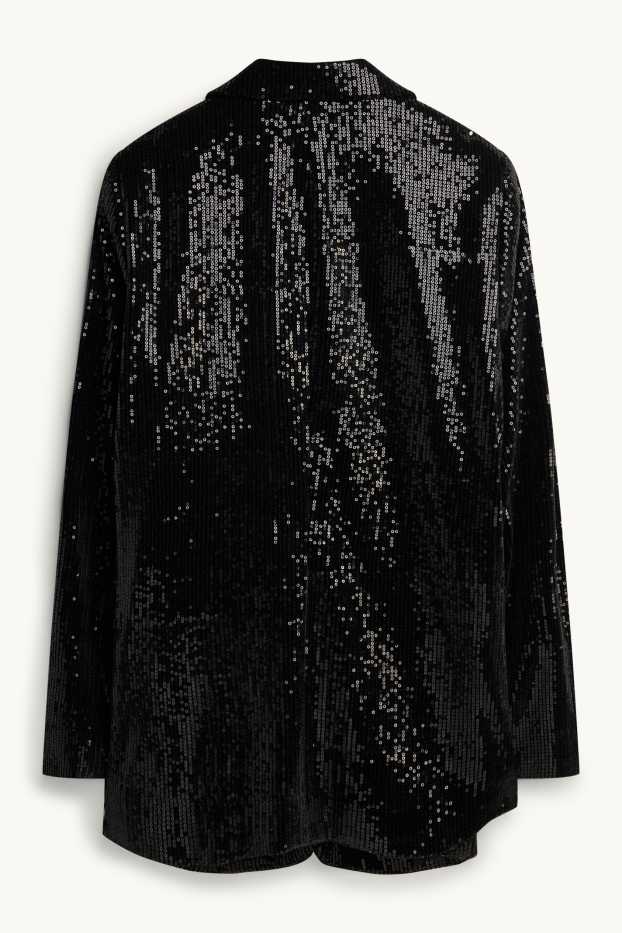 Dona - Blazer formal de lluentons - regular fit - negre