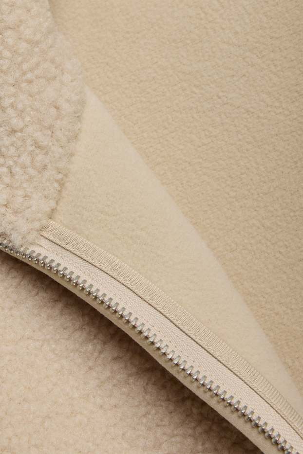 Women - Fleece jumper - beige