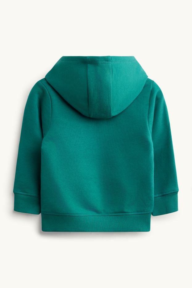 Kinder Buben - Rentier und Weihnachtsmann - Weihnachts-Hoodie - grün