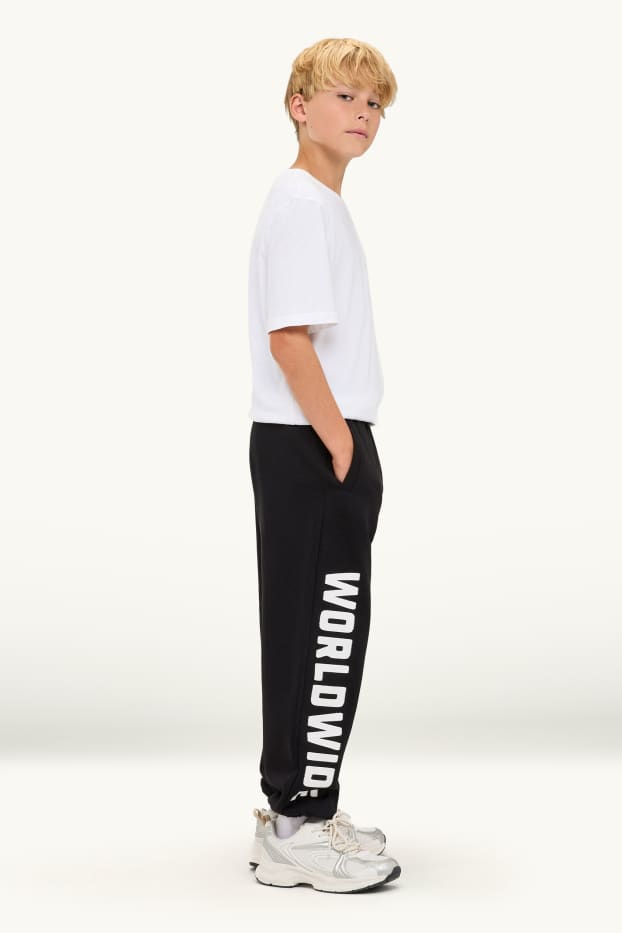 Enfants garçons - Lot de 2 - pantalon de jogging - vert foncé / noir