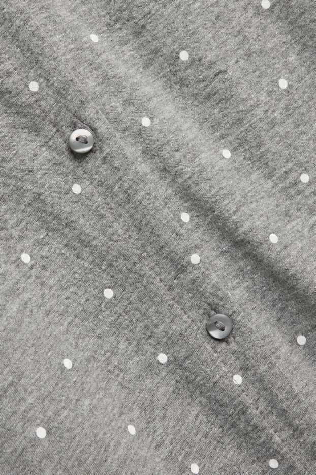 Femmes - Chemise de nuit - à pois - gris