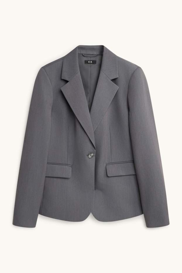 Dames - Business blazer - slim fit - grijs