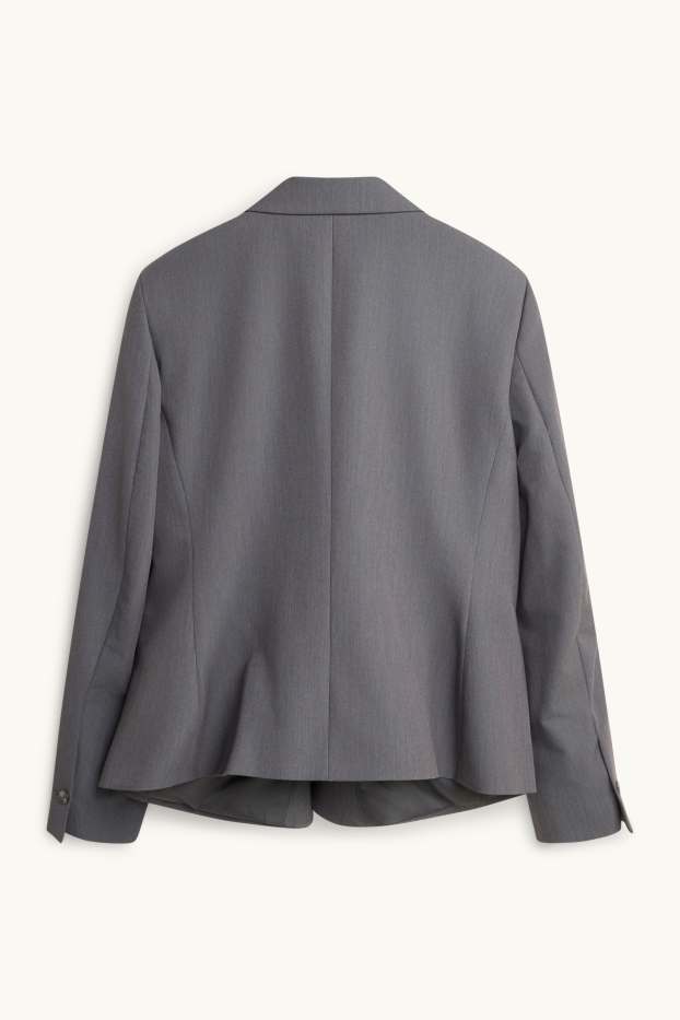 Dames - Business blazer - slim fit - grijs