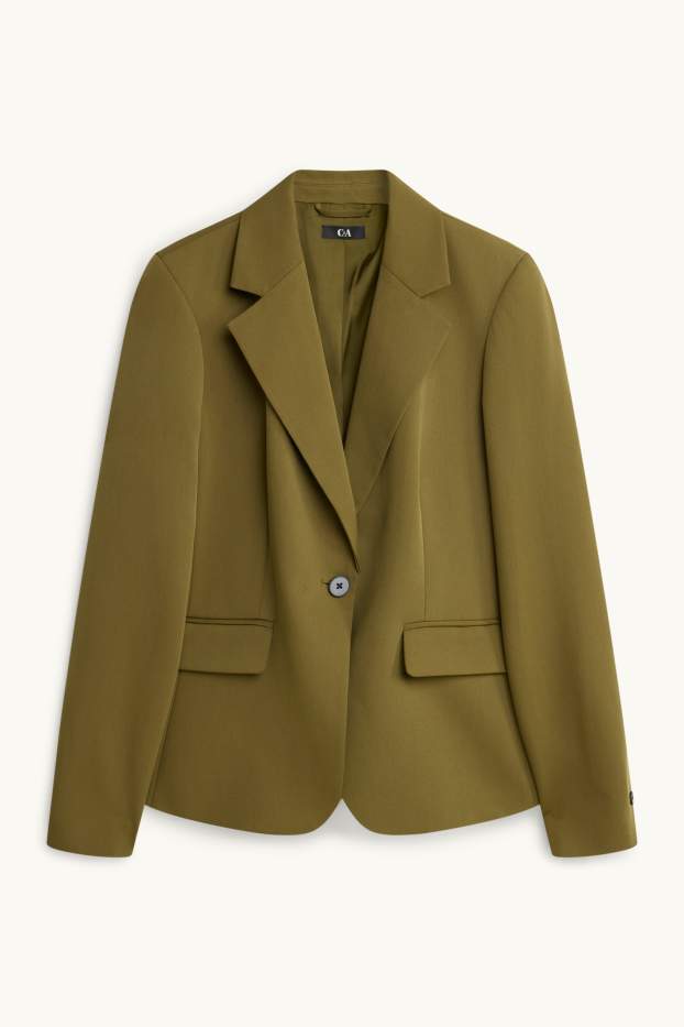 Femmes - Blazer de bureau - slim fit - kaki