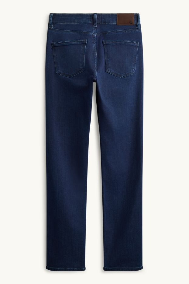 Dona - Straight Jeans - mid waist - texà blau fosc