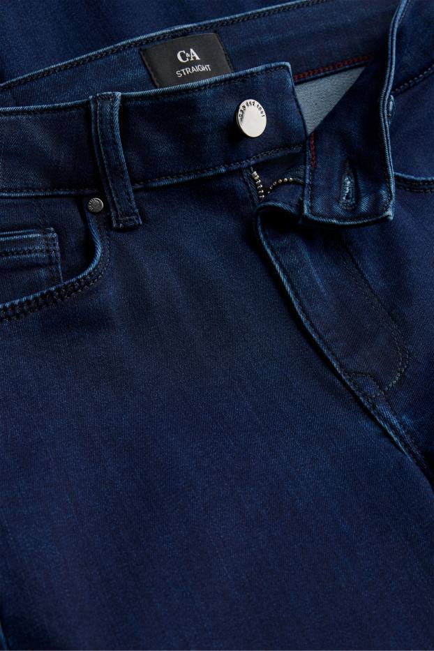 Dona - Straight Jeans - mid waist - texà blau fosc