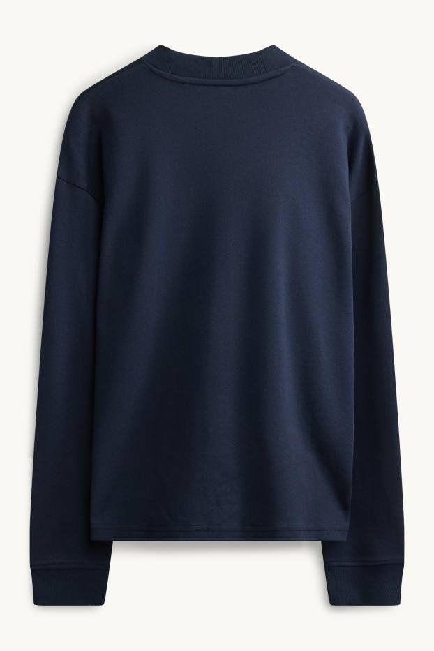 Femmes - Haut à manches longues - relaxed fit - bleu foncé