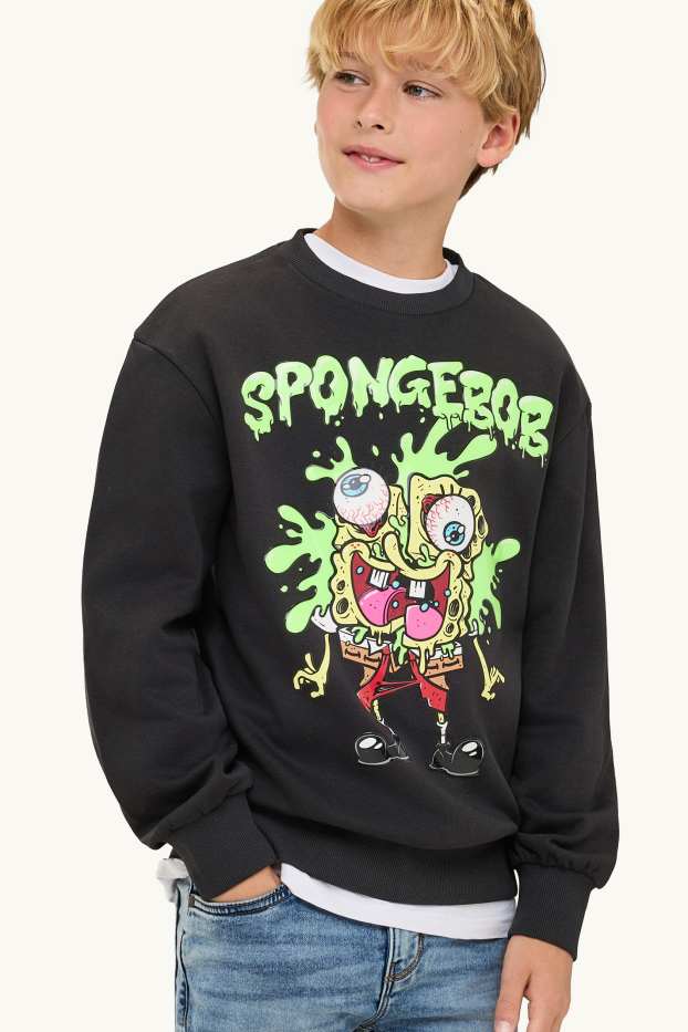 Enfants garçons - Bob l’éponge - sweat - noir