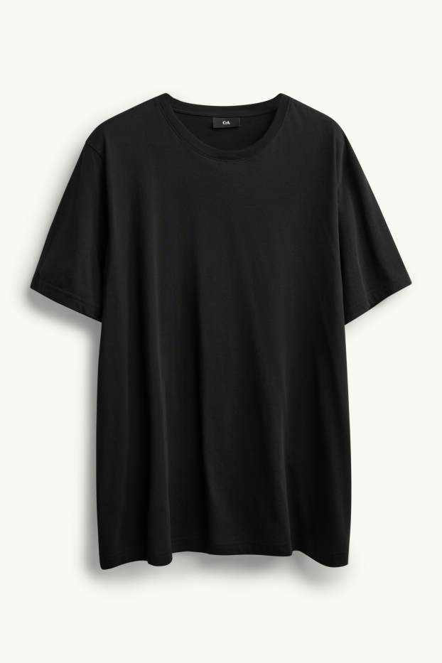 Pánské - Tričko - regular fit - černá