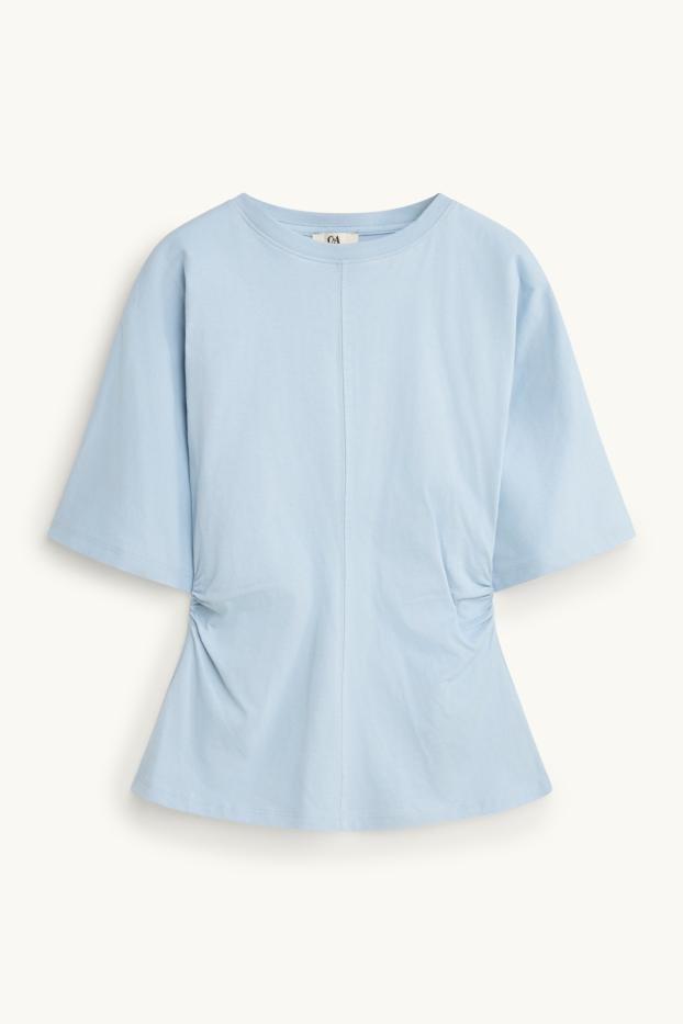 Damen - T-Shirt - Slim Fit - hellblau