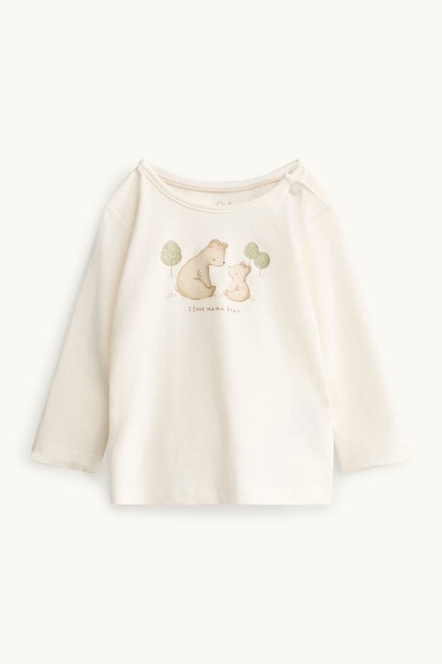 Baby Boys - Bear - baby outfit - 3 piece - beige / brown