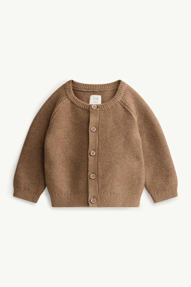 Baby Boys - Bear - baby outfit - 3 piece - beige / brown