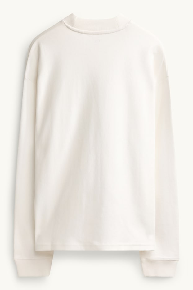 Femmes - Haut à manches longues - relaxed fit - blanc crème
