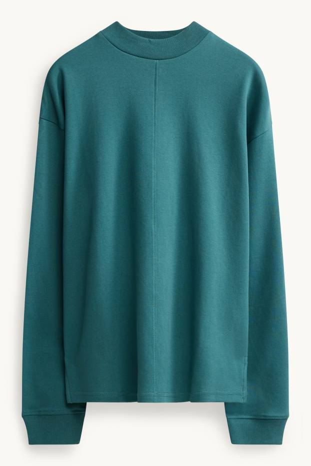 Femmes - Haut à manches longues - relaxed fit - bleu pétrole
