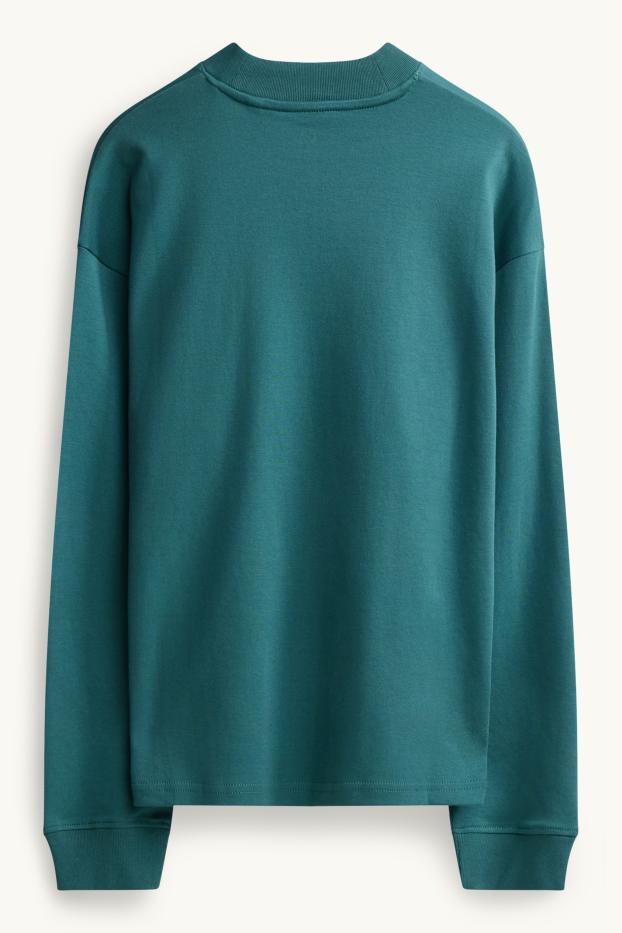 Femmes - Haut à manches longues - relaxed fit - bleu pétrole