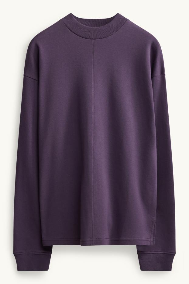 Femmes - Haut à manches longues - relaxed fit - violet
