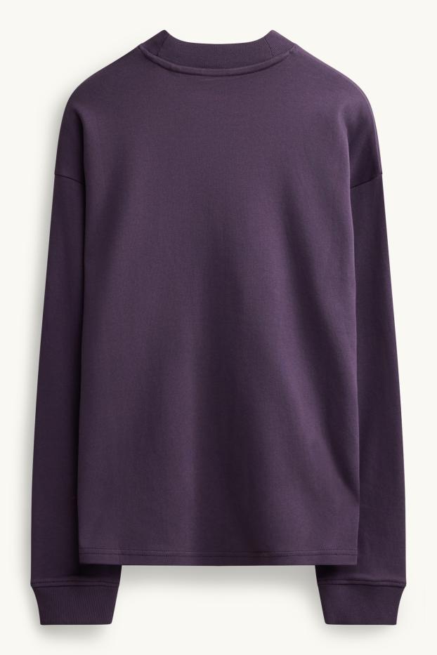 Femmes - Haut à manches longues - relaxed fit - violet