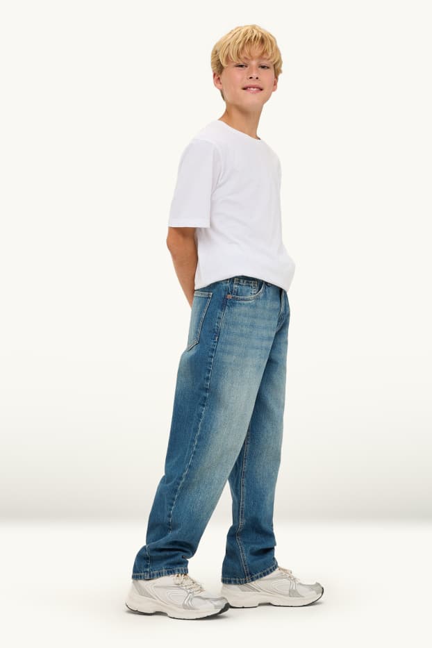 Děti - chlapci - Loose fit jeans - džíny - modré