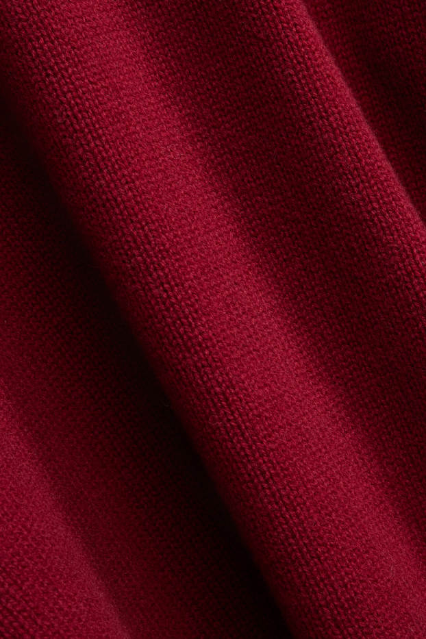 Damen - Woll-Pullover - rot / rot
