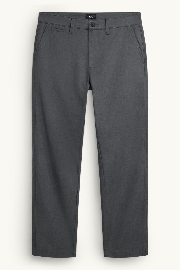 Herren - Thermo-Chino - Regular Fit - THERMOLITE® - dunkelgrau-melange