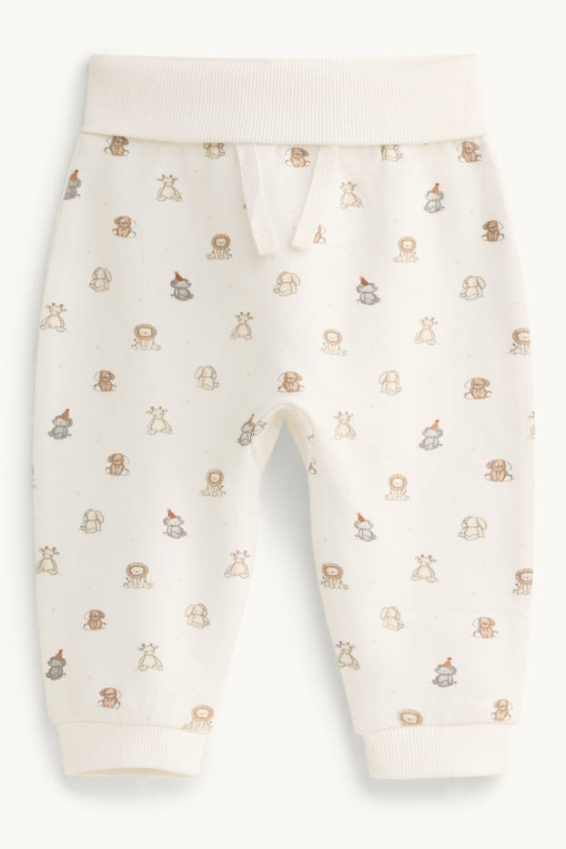 Unisex - Animals - baby joggers - creme