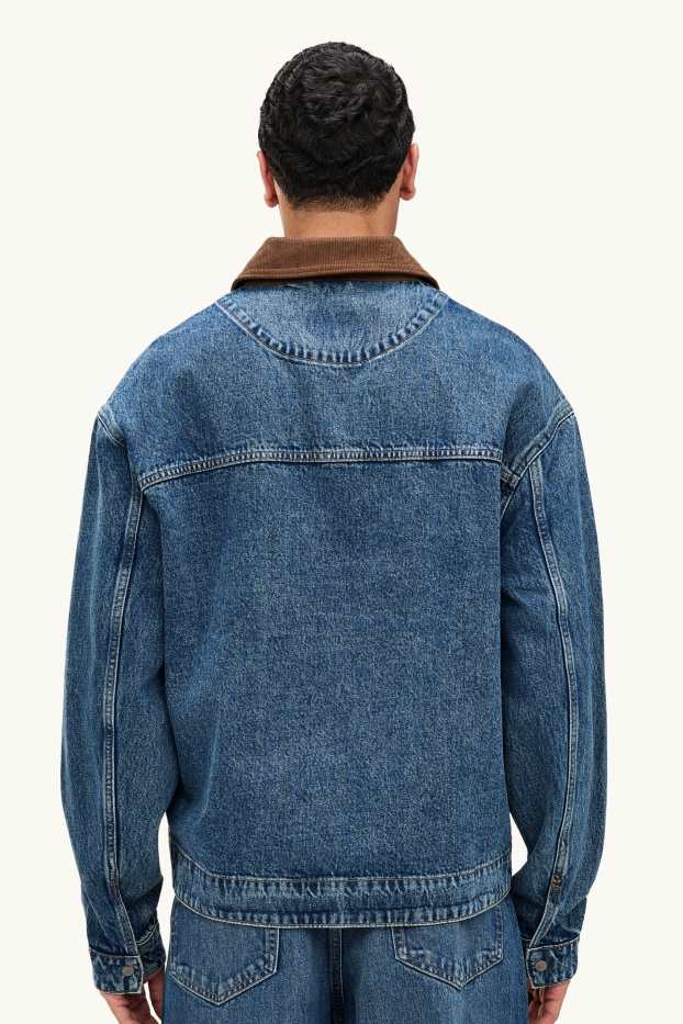 Bărbați - Jachetă din denim - denim-albastru închis