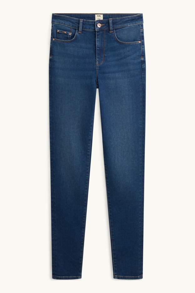 Femmes - Skinny jean - mid waist - shaping jean - LYCRA® - jean bleu foncé