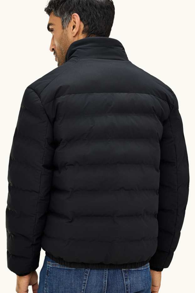 Home - Jaqueta embuatada tècnica - amb folre - impermeable - negre