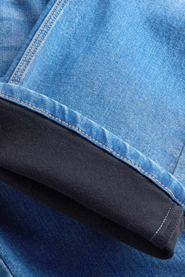 Copii - Fete - Bootcut jeans - jeans termoizolanți - denim-albastru deschis