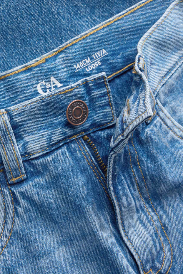 Children Boys - Loose jeans - thermal jeans - blue denim
