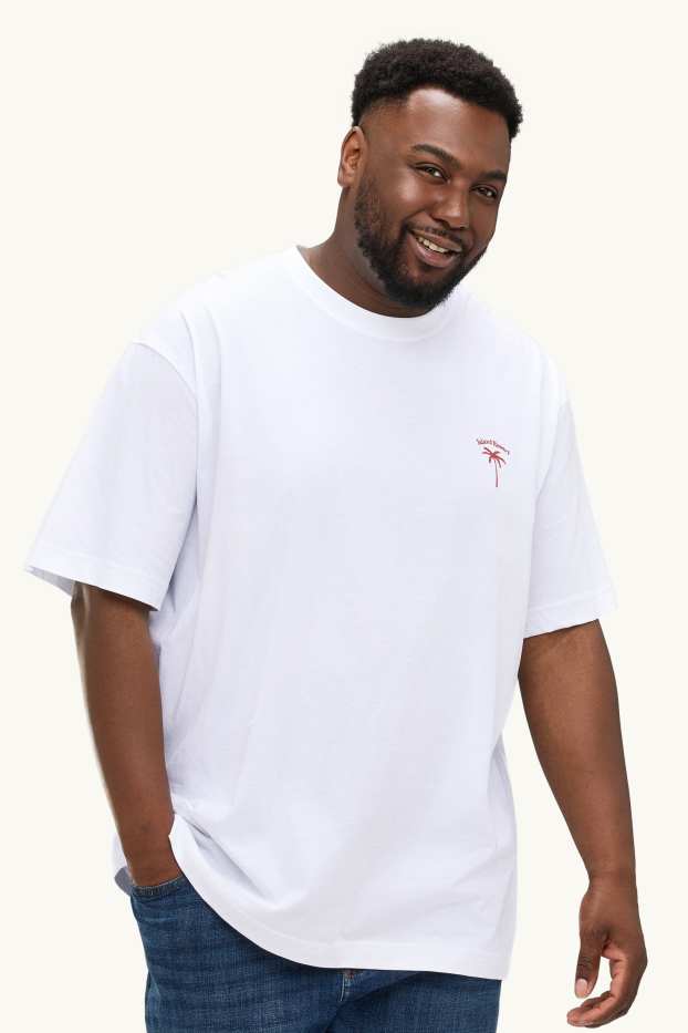 Uomo - T-shirt - relaxed fit - bianco