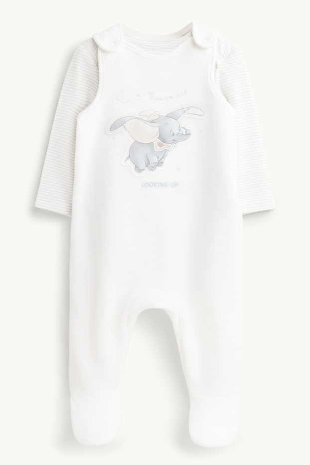 Bébés garçons - Dumbo - combinaison bébé - blanc / bleu clair