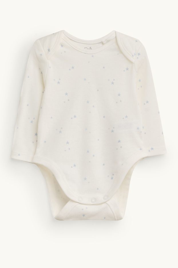 Bébés garçons - Renard et étoile - ensemble avec grenouillère - 2 pièces - bleu clair