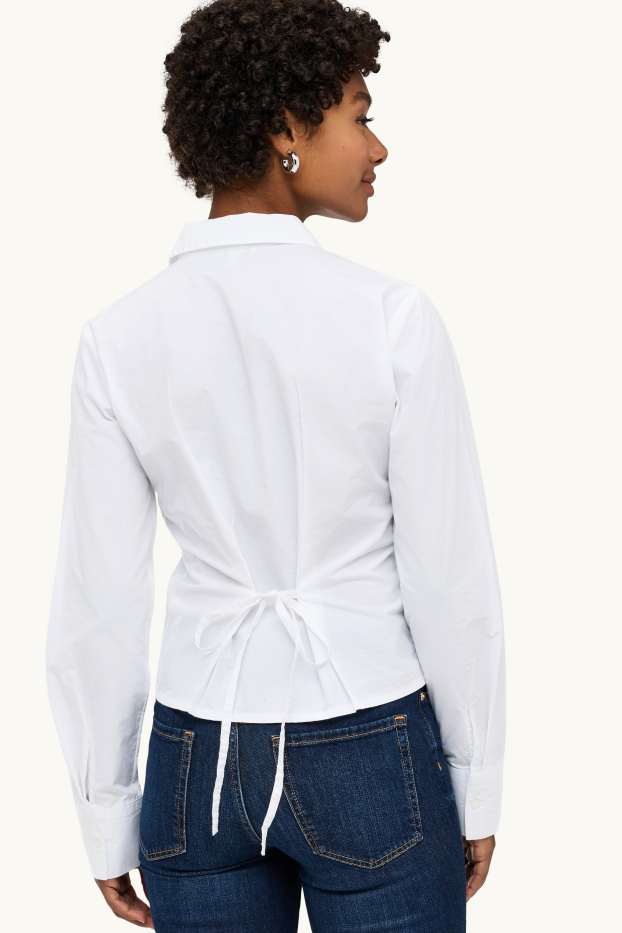 Damen - Hemdbluse - weiss