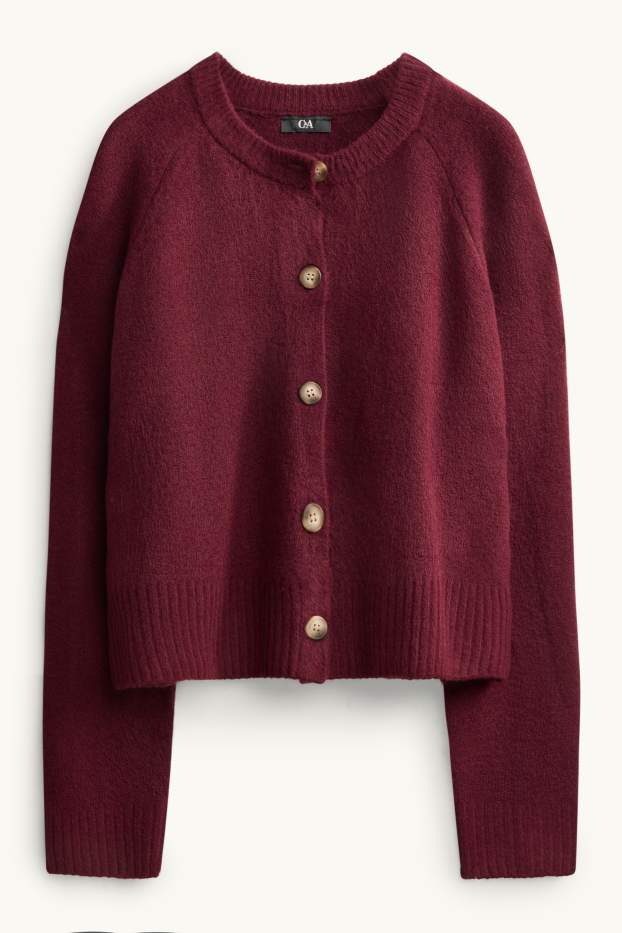 Women - Cardigan - bordeaux