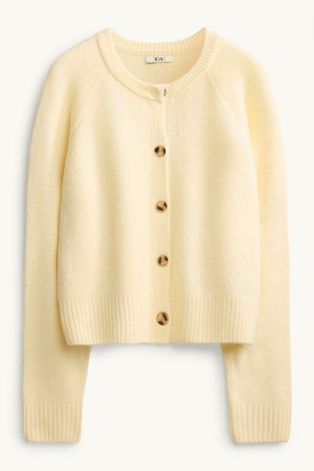 Women - Cardigan - light yellow