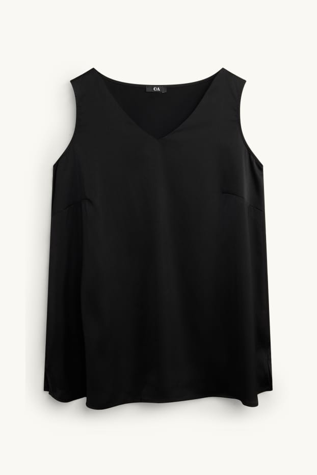Donna - Blusa smanicata - nero
